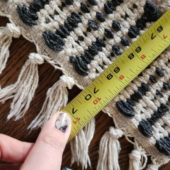 The Farmhouse by Rachel Ashwell Rug Black Cream Shabby Chic Cotton Woven Runner - Picture 14 of 15